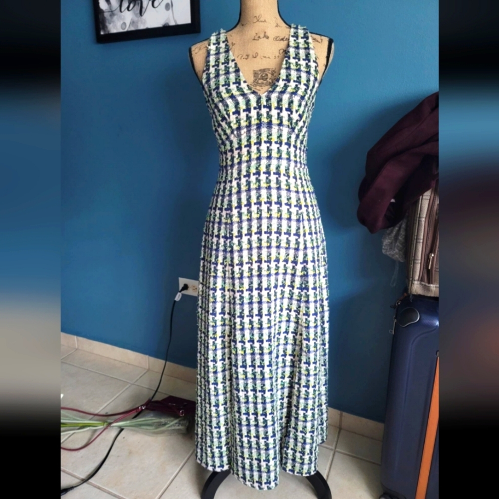 Kate Spade Pop Tweed Midi Dress